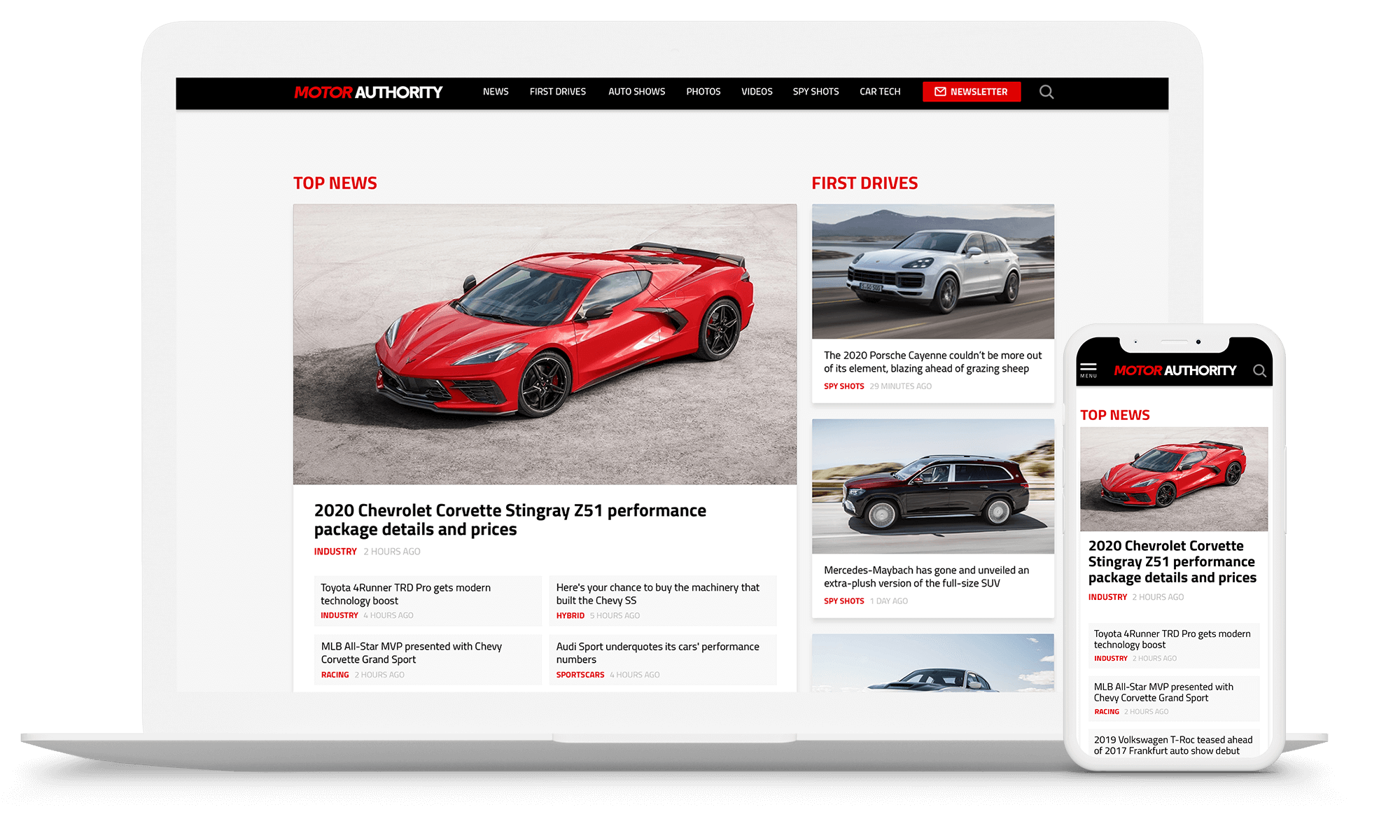 Motor Authority - UI Design
